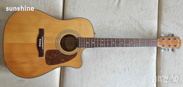 Fender CD140SCE Nat + Fender Fishman Classic 4T акустична китарас предусилвател и тунер, снимка 8 - Китари - 55380758