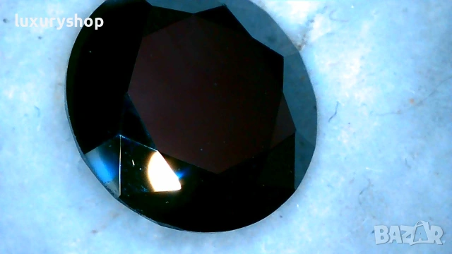 Диамант, Moissanite Brilliance, черен, със сертификат, гравиран номер на камъка -95 ЕВРО - 4 карата, снимка 5 - Бижутерийни комплекти - 55082895