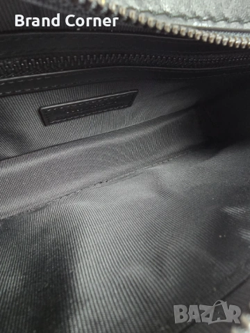 Нова дамска чанта Trussardi - черна, релефно лого и dust bag, снимка 9 - Чанти - 54408796