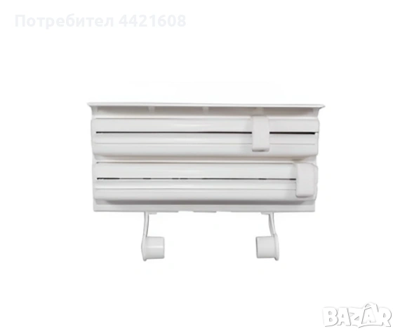 Поставка за кухненска хартия и фолио Triple paper, Цвят: Бяло, снимка 2 - Аксесоари за кухня - 54981335