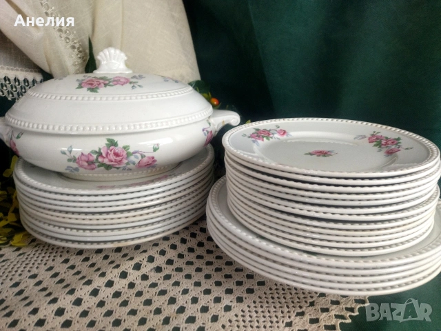 Villeroy &Boch Dresden Saxony 128 годишна антика, снимка 2 - Чинии - 54292201