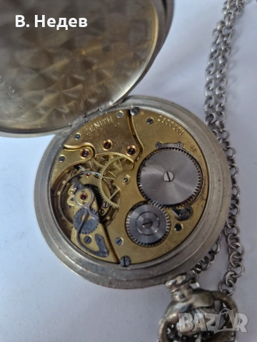 ZENITH, pocket-watch, cal 19N.V. SWISS часовник на 100 години в ТОП съст-е!, снимка 7 - Джобни - 55190244