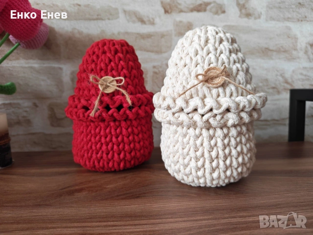 Изработка на ръчно плетени изделия, снимка 12 - Декорация за дома - 36484211