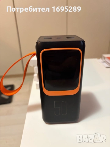 Външна батерия 50000 mAh,4 usb порта,type C,черна, снимка 2 - Външни батерии - 54981660