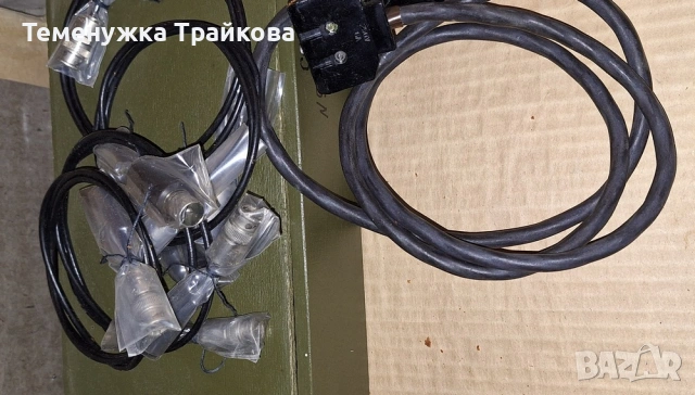 Дървено сандъче с кабели за С6-11, снимка 4 - Друга електроника - 55085437