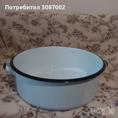 Нова емайлирана тава с дръжки Ф34