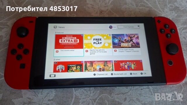 Nintendo Switch, V1 непачнат, с emunand мод, снимка 4 - Nintendo конзоли - 54856143