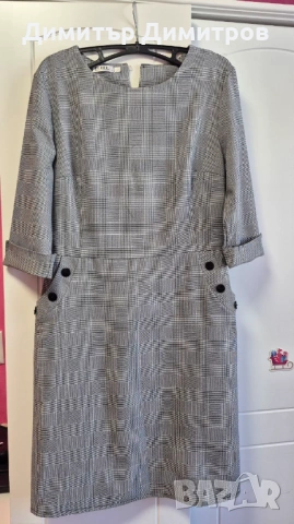 Официална сива рокля, снимка 2 - Рокли - 54240155