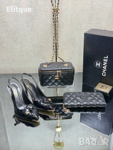 обувки на ток chanel , снимка 9 - Дамски обувки на ток - 54734143