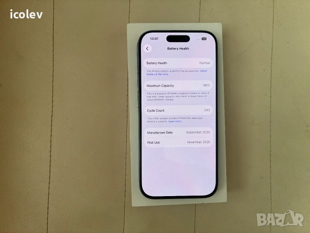 IPhone 17 256гб Перфектен с гаранция, снимка 4 - Apple iPhone - 55121860