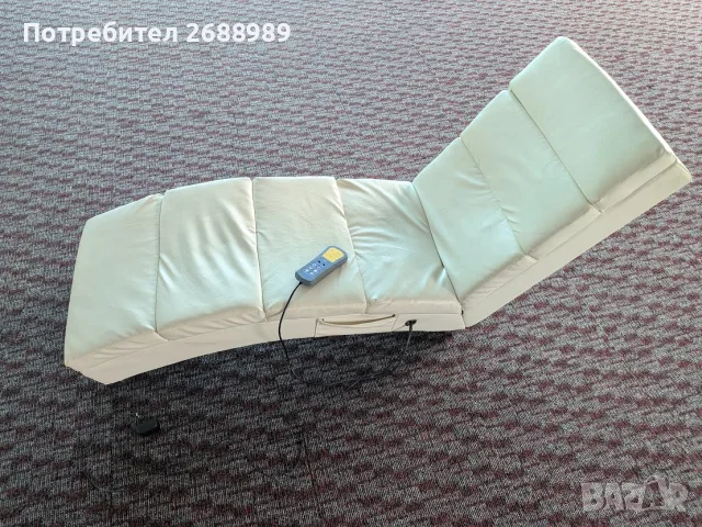 Релаксиращ масажен шезлонг с отопление, снимка 2 - Масажори - 55638802