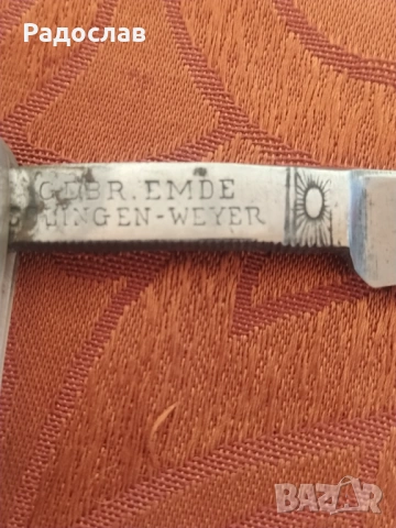 стар бръснач Solingen, снимка 5 - Антикварни и старинни предмети - 54099077