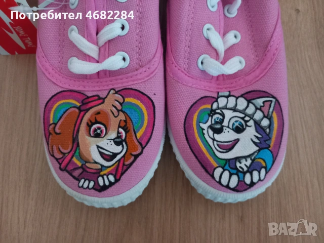 Детски маратонки Ръчно Рисувани детски кецове Пес Патрул / Paw Patrol, снимка 5 - Детски маратонки - 54628558