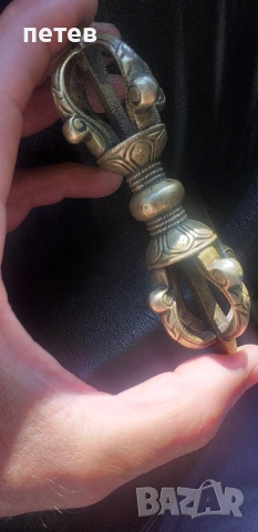тибетски ритуален предмет амулет., снимка 2 - Антикварни и старинни предмети - 54068283