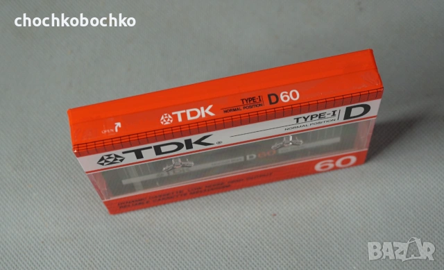 TDK D 60 ЯПОНСКА НОВА АУДИО КАСЕТА Касетофон, снимка 3 - Аудио касети - 55120421