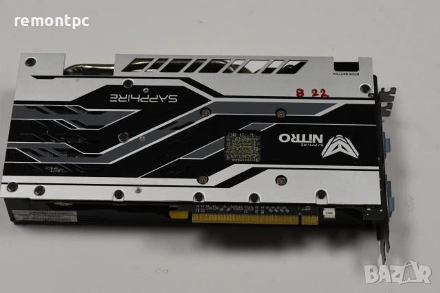 Sapphire Nitro + Radeon RX 580 8GD5 Видео карта 8 GB топ изпълнение, снимка 3 - Видеокарти - 55130424