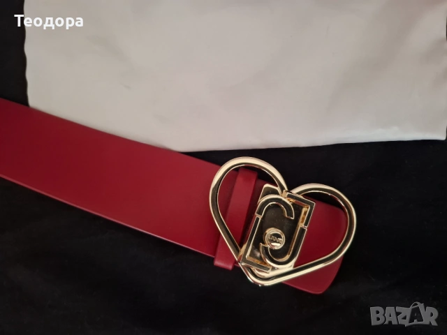 дамски колан на марката Liu Jo в червен цвят, снимка 4 - Колани - 54667620