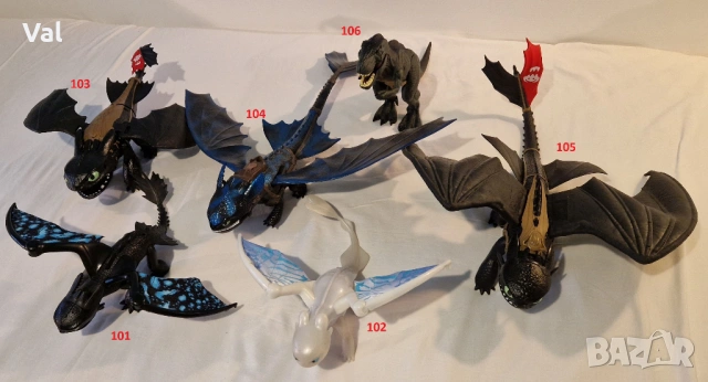 Фигурки на дракони „How To Train Your Dragon“ и Динозаври, снимка 2 - Фигурки - 50407656