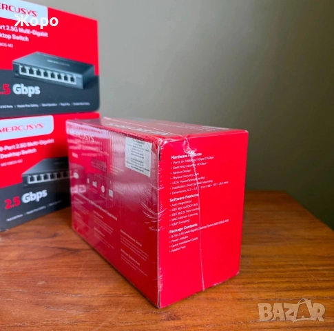 MERCUSYS MS108GS-M2 2.5GB, снимка 3 - Суичове - 55095613