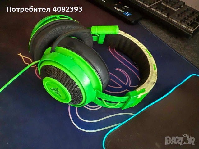 Razer Kraken Gaming Слушалки (Зелени) – Работят перфектно!, снимка 2 - Слушалки и портативни колонки - 55017510