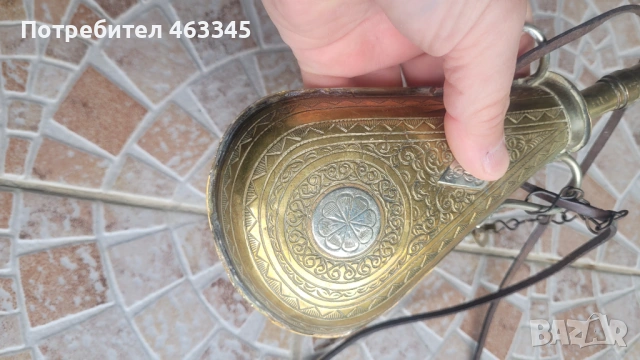 Старинна османска барутница, снимка 9 - Антикварни и старинни предмети - 54555972