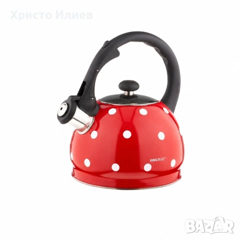 Свирещ чайник Kinghoff KH 1048 2 l черен, снимка 5 - Съдове за готвене - 55172131