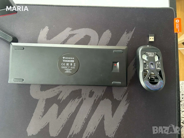 Продават се комплект мишка и клавиатура на genesis., снимка 3 - Клавиатури и мишки - 55211139