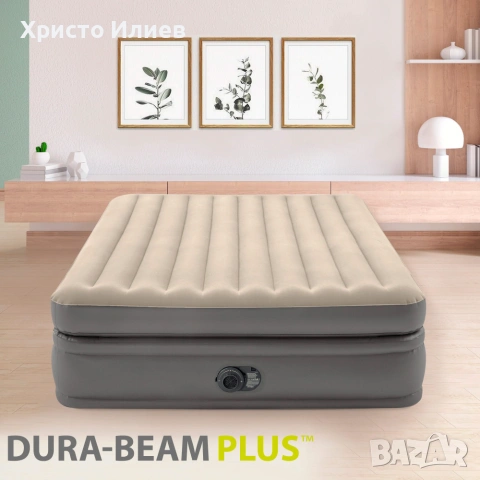 Надуваем матрак легло Prime Comfort Elevated 152х203х51см, снимка 3 - Матраци - 55099161