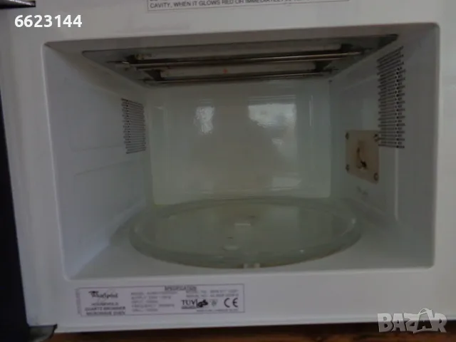 Whirlpool микровълнова печка модел AVM517, снимка 3 - Микровълнови - 55405987