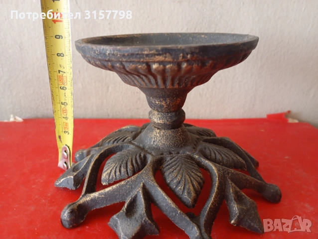 Винтидж свещник, снимка 2 - Други ценни предмети - 54339187