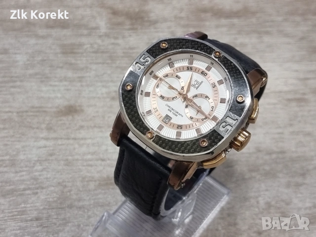 Часовник Visetti Chronograph , снимка 10 - Мъжки - 54312804