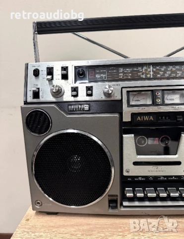 🔈Ретро радиокасетофон  AIWA TRP-955K -  boombox - Japan🔈, снимка 3 - Радиокасетофони, транзистори - 54638676