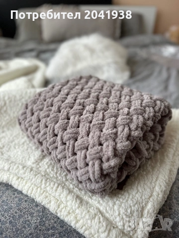 Плетено одеяло, снимка 7 - Спално бельо и завивки - 30112742