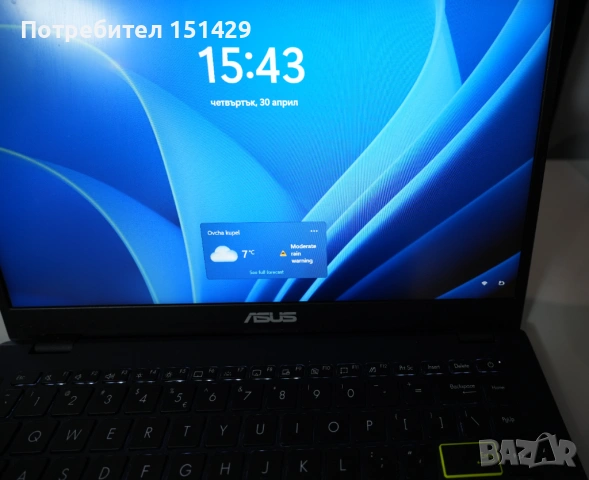 Лаптоп Асус ASUS E410M - 8GB Ram Windows 11 Pro компютър нетбук малък лаптоп, снимка 6 - Лаптопи за дома - 54367673