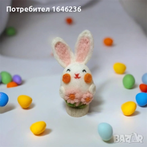 Великденски яйца, ръчно изработени с техниката иглонабиване