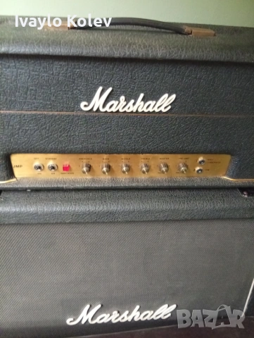 Лампов усилвател Marshall JMP 2203 MK2 (100W, 1976) + кабинет 4x12