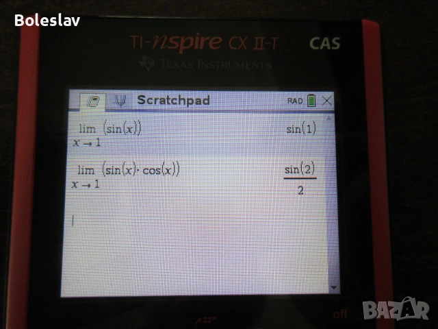 Калкулатор Texas Instruments TI-Nspire CX II-T CAS, снимка 5 - Друга електроника - 55133284