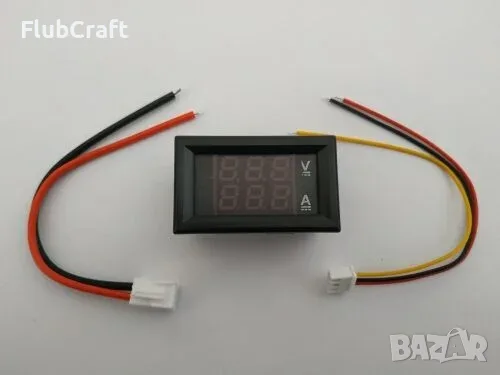 DC 0-100V 10A Дигитален Ампер-Волтметър, снимка 3 - Друга електроника - 55492742