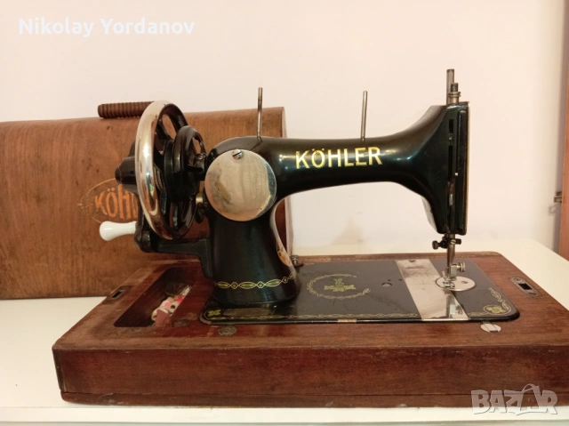 Ръчна шевна машина "Kohler" Немска. , снимка 2 - Антикварни и старинни предмети - 54272674