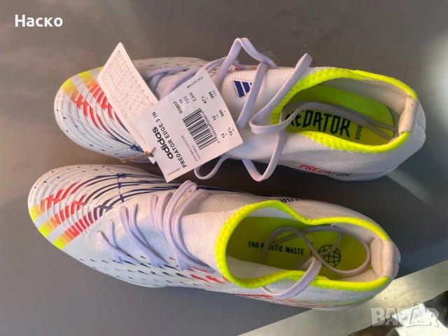 Нови голям размер футболни обувки Adidas Predator Edge3 In размер 47,1/3, снимка 3 - Футбол - 55075001