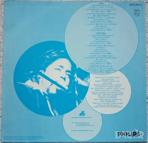 Грамофонни плочи Barry White – Can't Get Enough, снимка 2 - Грамофонни плочи - 54512385