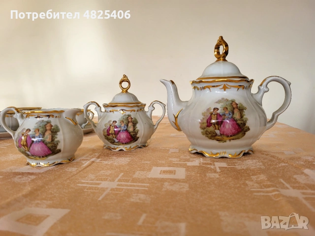 Бароков сервиз за чай, снимка 4 - Сервизи - 54517091