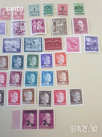 Чисти марки третия райх , снимка 4 - Филателия - 55072483