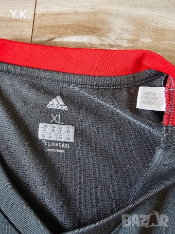 Оригинална мъжка тениска Adidas Climacool x F.C. Bayern Munchen / Season 18-19 (Training), снимка 4 - Тениски - 54501716