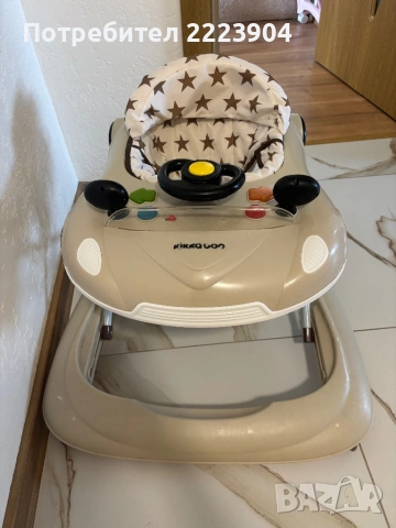 Продавам Проходилка KIKKA BOO  CAR BEIGE, снимка 5 - Проходилки - 54861389