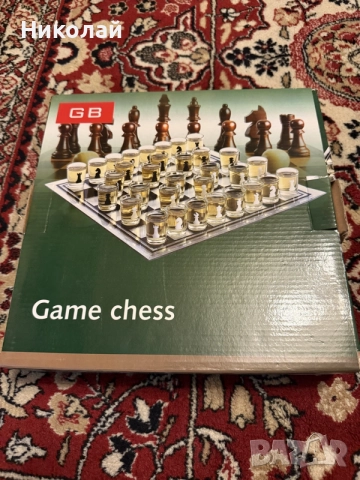 Game chess - шах със стъклени шотове, снимка 2 - Шах и табла - 55532039