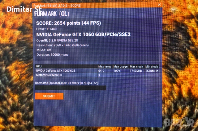 MSI GeForce GTX 1060 GAMING X 6G, снимка 12 - Видеокарти - 54018009