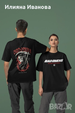 Тениска – Bad omens OVERSIZE, снимка 2 - Тениски - 54438121