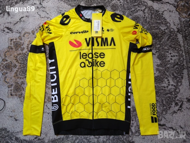 Visma Lease a Bike Midlayer Вело Джърси M, снимка 2 - Спортни дрехи, екипи - 55126032