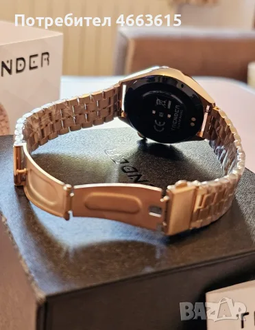 НОВ ! Луксозен Смарт Часовник - TRENDER POCH - Rose Gold - AMOLED - Bluetooth Разговори !, снимка 8 - Други - 55355290
